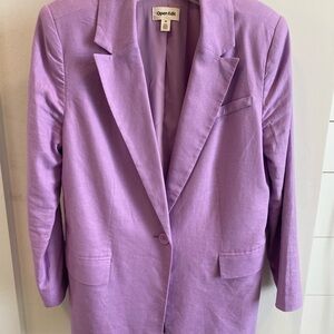 Open Edit Women's Lavender Suit Jacket